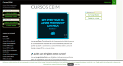 Desktop Screenshot of cursosceim.es